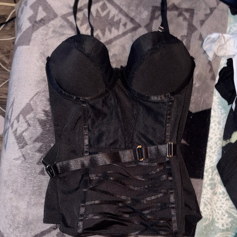 Spirit Black Bustier Top